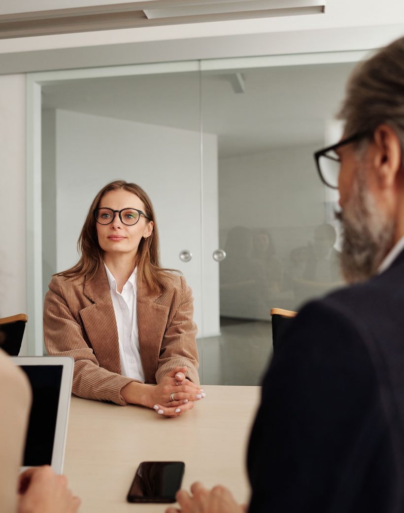 Zakelijke bespreking tussen professionals